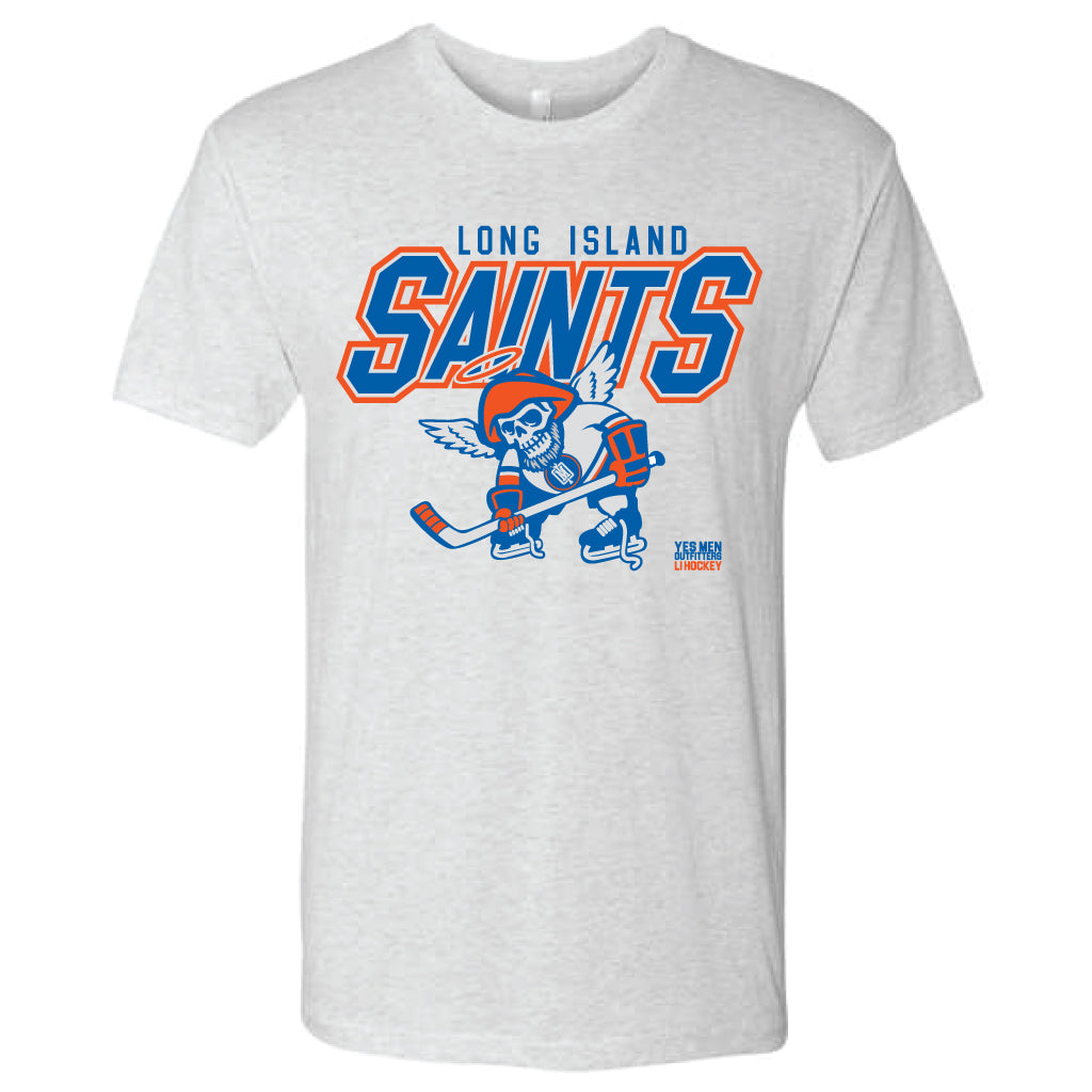 New York Saints Lacrosse Men/Unisex T-Shirt, Soft Cream / S